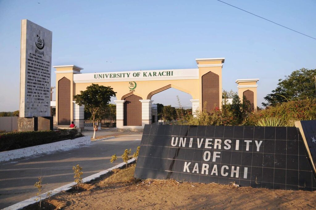 Rich result son google SERP when searching for 'Karachi University'