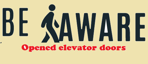 BeAware elevator door