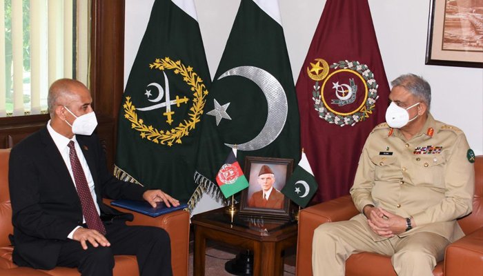 Gen Bajwa with Afgha Envoy