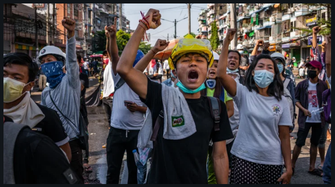 Rich results on Google SERP when searching for 'Myanmar Coup'