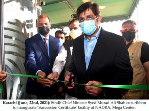 Sindh CM inaugurates Sindh Succession Programme at NADRA