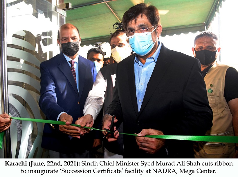 Sindh CM inaugurates Sindh Succession Programme at NADRA