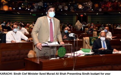 Sindh Cm presenting Sindh budget