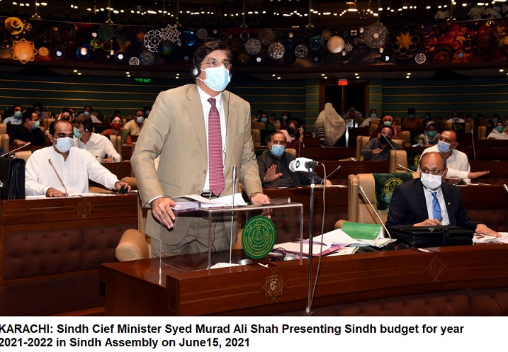 Sindh Cm presenting Sindh budget