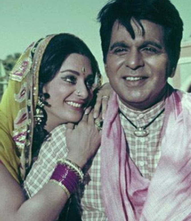Saira with Dilip kumar