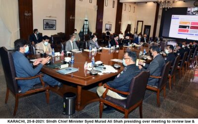 'Sindh Law order meeting'