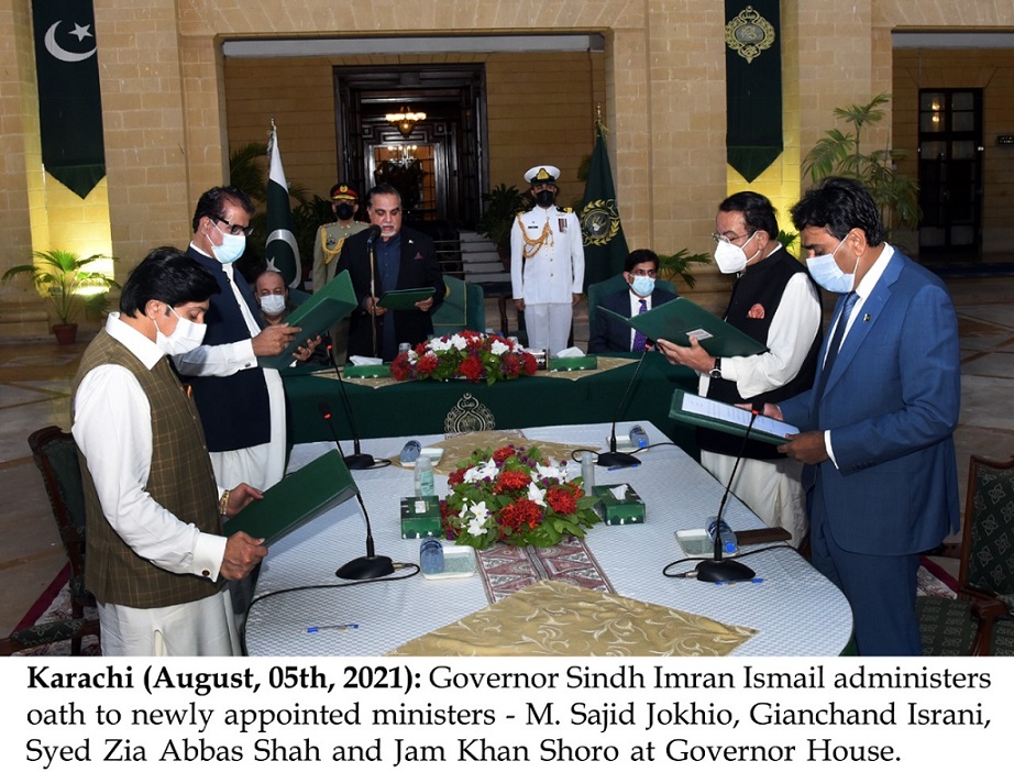 Rich result son google SERP when searching for 'Sindh 4 new ministers'