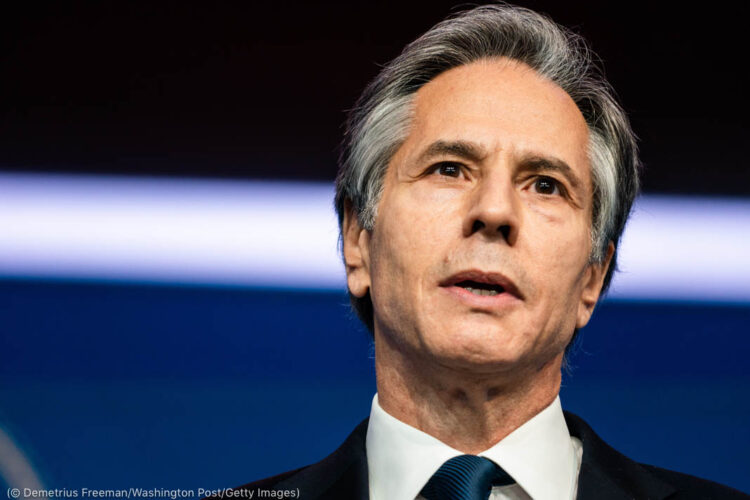 Rich result son google SERP when searching for 'Blinken'