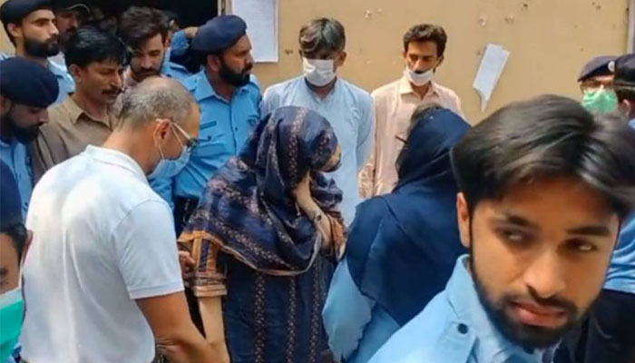 Rich result son google SERP when searching for 'parents of accused in Noor Mukadam case'