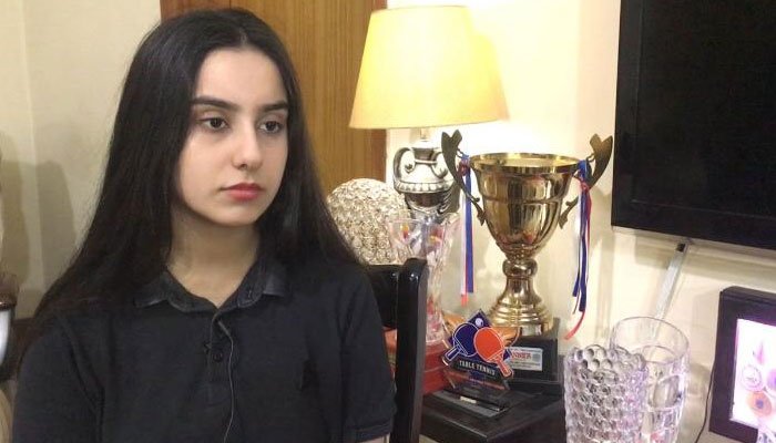 Rich result son google SERP when searching for 'Pakistan No. 1 youngest girl table tennis player appeals for NOC'