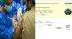 Rich result son google SERP when searching for 'Vaccine certificate'