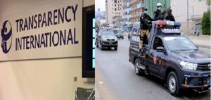 Rich result son google SERP when searching for 'Transparency International '