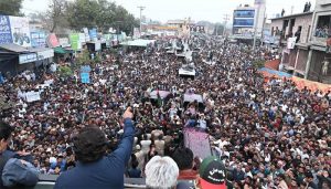 Rich result son google SERP when searching for 'Bilawal long march'