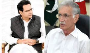 Rich result son google SERP when searching for 'Pervez Khattak- Monis Elahi '