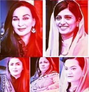 Rich result son google SERP when searching for 'Female faces in Shehbaz cabinet'