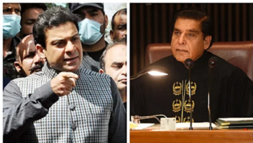 Rich result son google SERP when searching for 'Hamza Shehbaz'