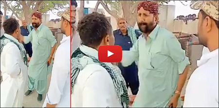 Presiding officer slapped