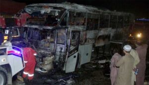 Nooriabad Bus fire