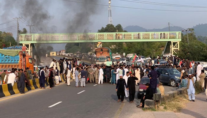 Rawalpindi - PTI protest