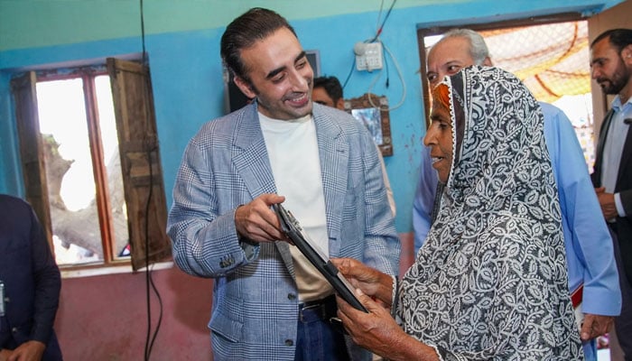 Bilawal Bhutto flood affectees